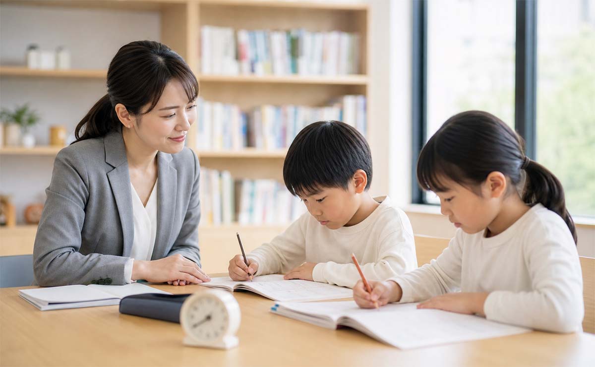 講師が近くで見守る少人数の個別指導